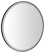 KADRIS kulaté zrcadlo s LED osvětlením ø 100cm, černá mat KD100