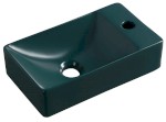 MARGITHA keramické umývátko 38x22cm, otvor pro baterii vpravo, petrolejová MGT38220