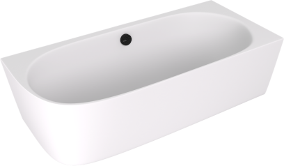 SUSSI R rohová stojící vana litý mramor 160x70x49,5cm, bílá mat 90191RMAT