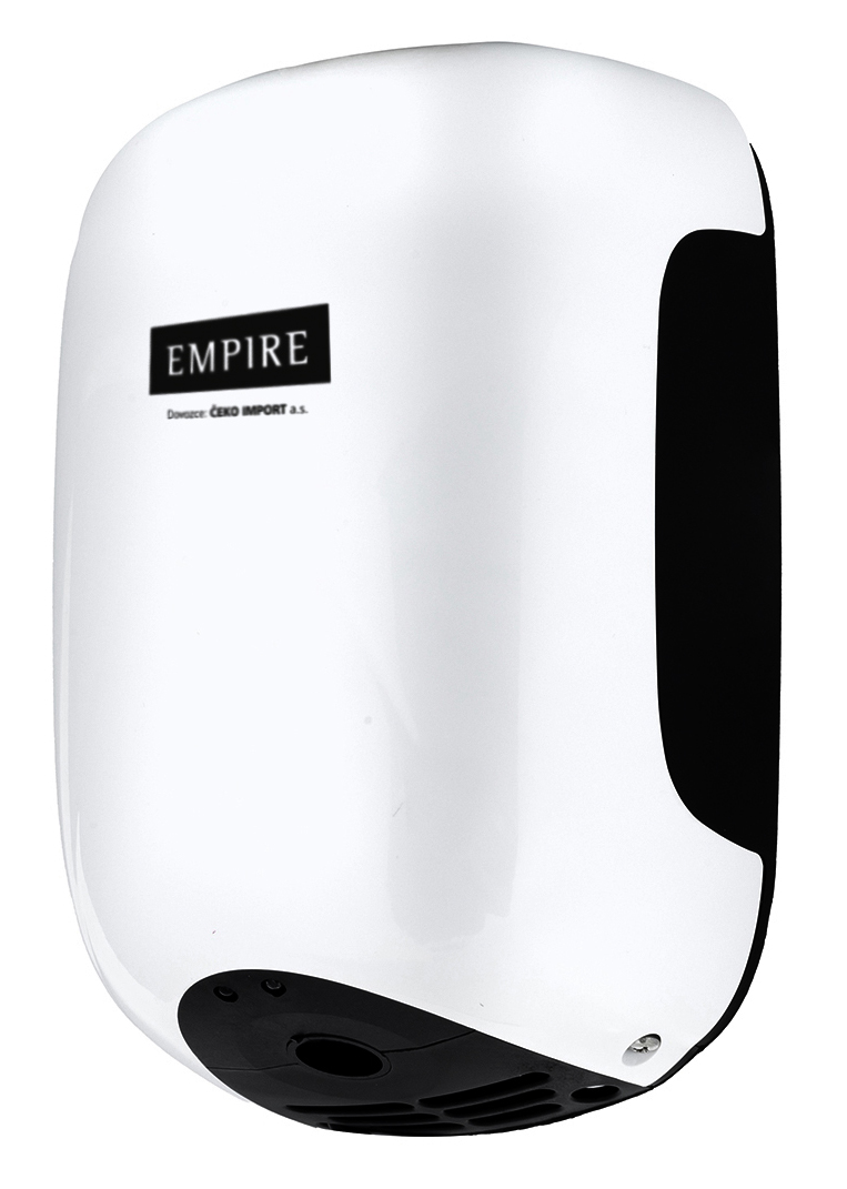 EMPIRE COMPACTJET MINI bezdotykový tryskový osoušeč rukou 230 V, 900 W, 156x238xx99,5mm, ABS plast, bílá 9855