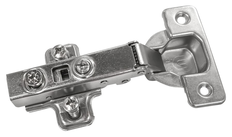 ST110D (61634) Nábytkový závěs s podložkou, naložený, integr.tlumení, chrom ST110D