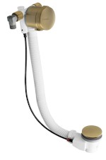 71686GB (50851) Vanová souprava s napouštěním, bovden, délka 975mm, zátka 72mm, zlato mat 71686GB