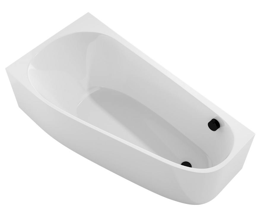 20111M (52682) PROJEKTA L MONOLITH asymetrická stojící vana 156x77x60cm, bílá 20111M