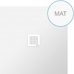 FLEXIA vanička z litého mramoru s možností úpravy rozměru, 100x100cm, bílá mat 71552MAT