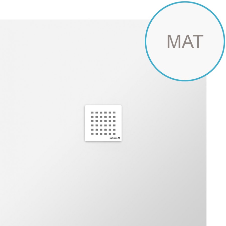 71552MAT (45608) FLEXIA vanička z litého mramoru s možností úpravy rozměru, 100x100cm, bílá mat 71552MAT