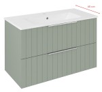 CR792-4444S (59374) CIRASA STRIP umyvadlová skříňka 78x54x39cm, verde CR792-4444S