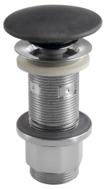 Umyvadlová výpust 5/4“, click-clack, betonová zátka, 10-80mm, antracit mat FG916