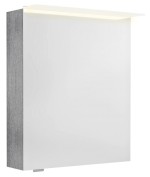 LINEX galerka s LED osvětlením, 60x70x15cm, levá/pravá, dub stříbrný LX060-0011