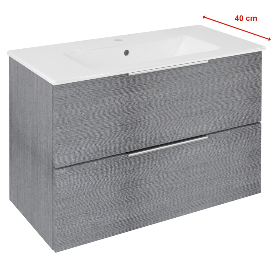 CR792-1111 (59310) CIRASA umyvadlová skříňka 78x54x39cm, dub stříbrný CR792-1111