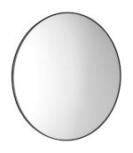AWB080 (55532) AROWANA kulaté zrcadlo v rámu ø 80cm, černá mat AWB080