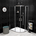 SIGMA SIMPLY čtvrtkruhová sprchová zástěna 1000x800 mm, R550, L/R, čiré sklo GS1080