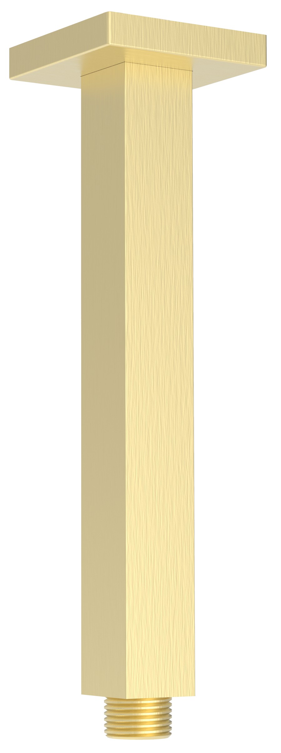 1205-07GB (53170) Sprchové stropní ramínko, hranaté, 200mm, zlato mat 1205-07GB