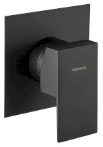 1102-76B (57733) SPECTRE podomítková sprchová baterie, 1 výstup, černá mat 1102-76B