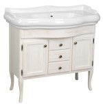 RETRO umyvadlová skříňka 89x80x48cm, starobílá 1621