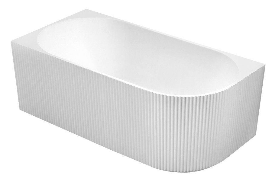 E1026G (60941) TIBERA STRIP L rohová stojící vana, 170x80cm, bílá E1026G