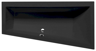 ANDRA R asymetrická vana 180x90x45cm, černá mat 78771.21