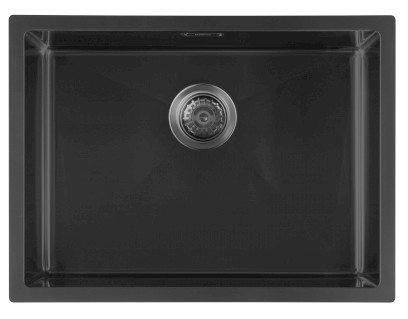 ZENITH nerezový dřez 60x45cm, gun metal ZN6045B