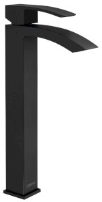 GINKO 25 stojánková umyvadlová baterie vysoká, černá mat 1101-04B