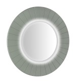 LR750-4444S (61382) LUMIRO STRIP kulaté zrcadlo s LED osvětlením v rámu ø 75cm, verde LR750-4444S