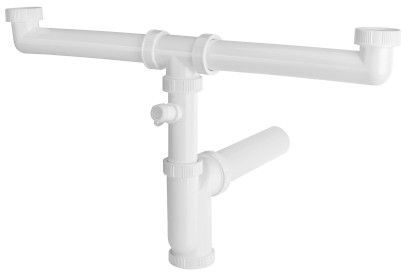 Dřezový sifon s odbočkou 6/4