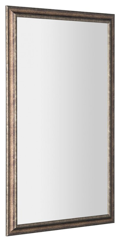 ROMINA zrcadlo v dřevěném rámu 58x98cm, bronzová patina NL398