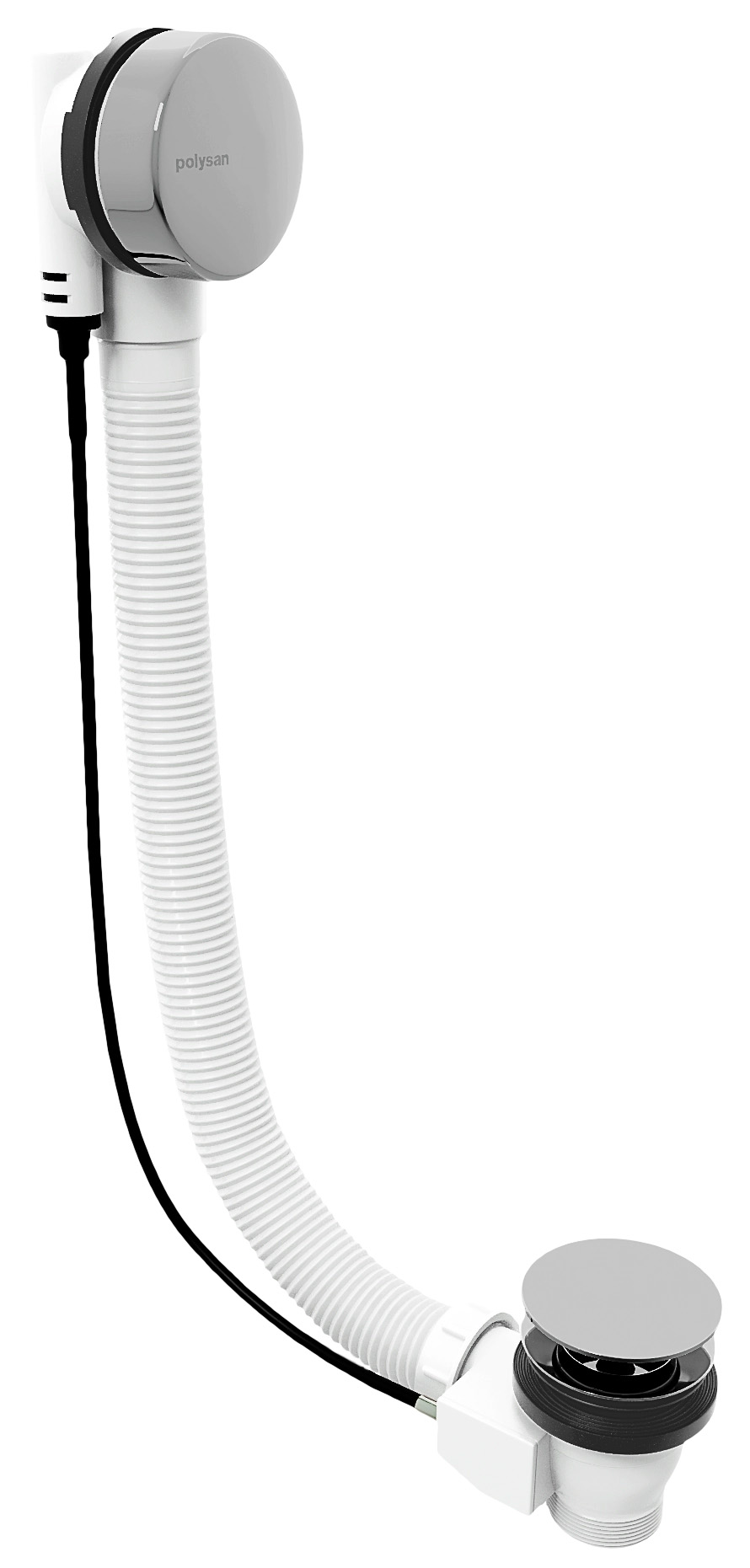 Vanová souprava, bovden, délka 800mm, zátka 72mm, chrom 71852