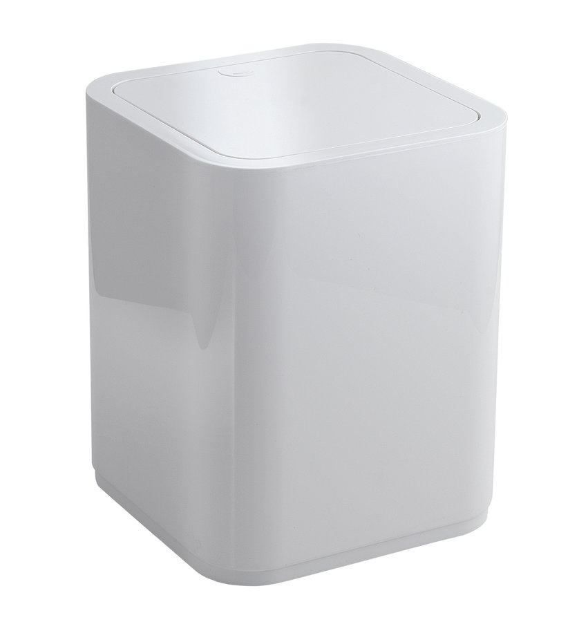 SEVENTY odpadkový koš výklopný, 8l, plast ABS, bílá 630922