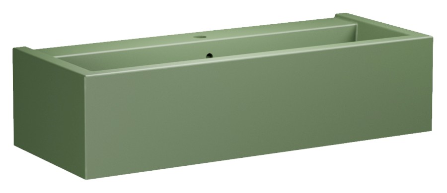 KANAAL keramické umyvadlo 100x40cm, verde mat 574311