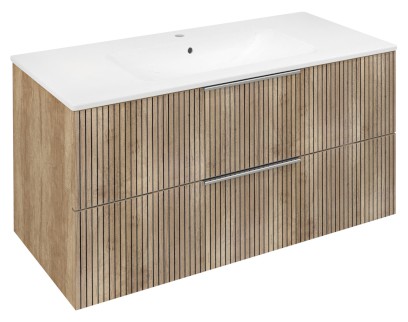 CIRASA STRIP umyvadlová skříňka 99,8x52x46cm, dub alabama CR100-2322