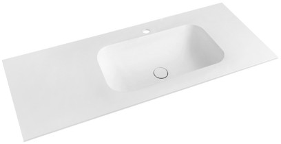 TREOS umyvadlo 96,6x51,3 cm (20+75), rockstone, pravé, bílá mat TS097-0101-R