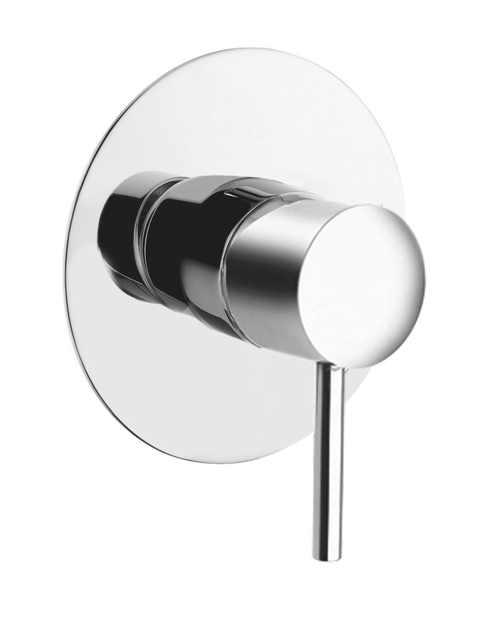 RHAPSODY podomítková sprchová baterie, 1 výstup, kulatá destička, chrom 5505X