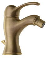 KIRKÉ stojánková bidetová baterie s výpustí, bronz KI03B