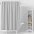Sprchový závěs 180x180cm, vinyl, šedá, geometrie ZV032