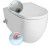 INFINITY CLEANWASH závěsná WC mísa, integrovaná baterie a bidet. sprška, Rimless, 36,5x53cm, bílá 10NFS1005I