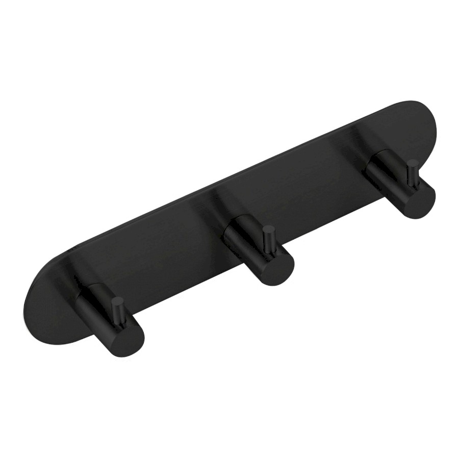 Samolepící trojháček, kulatý, černá mat 32203B