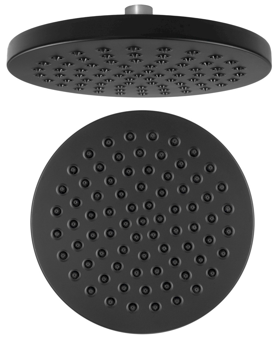 SC120 (41242) Hlavová sprcha, průměr 200mm, ABS/černá mat SC120