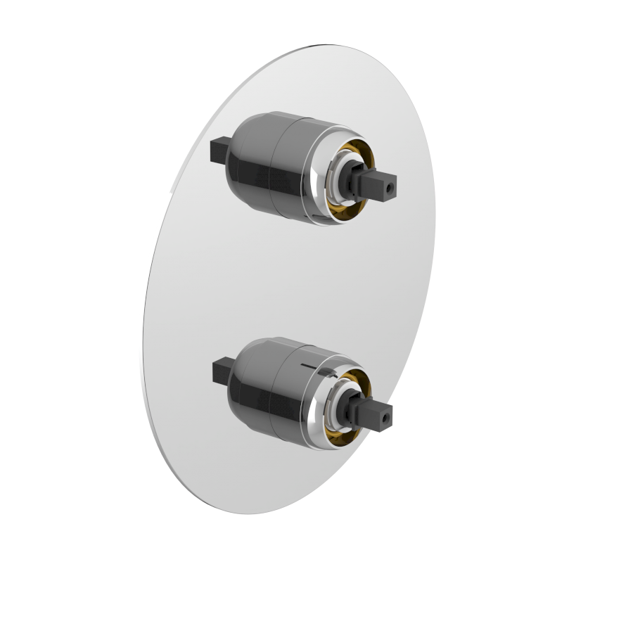 UT044-1 (57363) ULTRAMIX tělo podomítkové sprchové baterie, 3 výstupy, otočný přepínač, chrom UT044-1