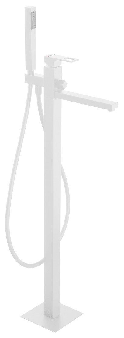 FORATA vanová baterie s připojením do podlahy, bílá mat FT021/14