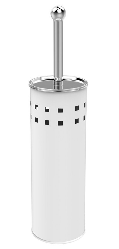 SIMPLE LINE WC štětka válcová s otvory, bílá 04002W