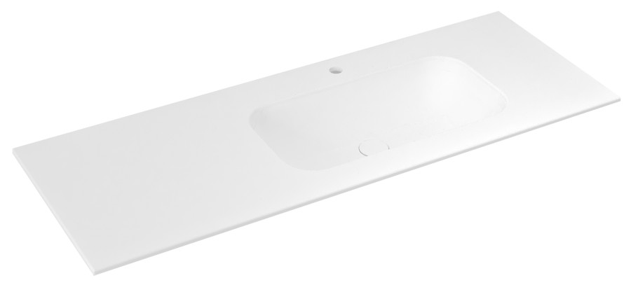 ARUBA umyvadlo, Rockstone, 150x51,5cm, pravé, bílá mat AR150-B1R