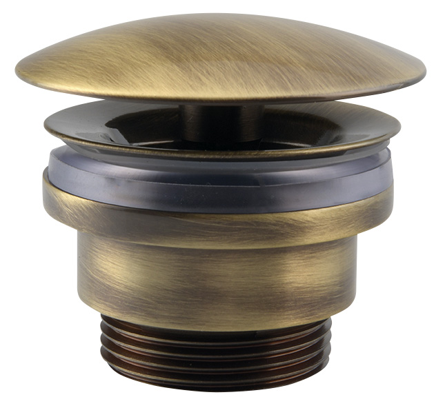 Umyvadlová výpust 5/4“, neuzavíratelná, velká zátka, 5-55mm, bronz UD52592