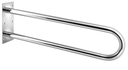 HANDICAP opěrné pevné madlo tvar U 600mm, nerez lesk XH538