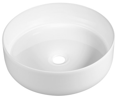 FIASTRA keramické umyvadlo na desku, Ø 40cm, bílá FT801