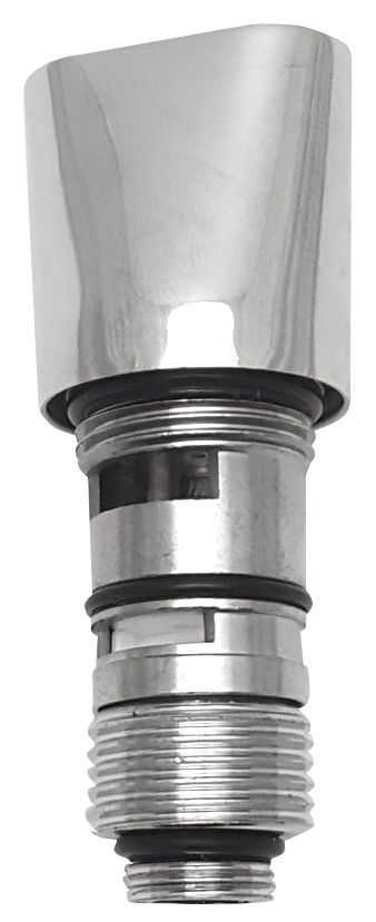 Přepínač s ovladačem pro nástěnnou baterii, chrom 612.025.2