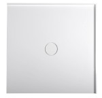 MIRAI sprchová vanička z litého mramoru, čtverec 90x90x1,8cm, bílá 73165