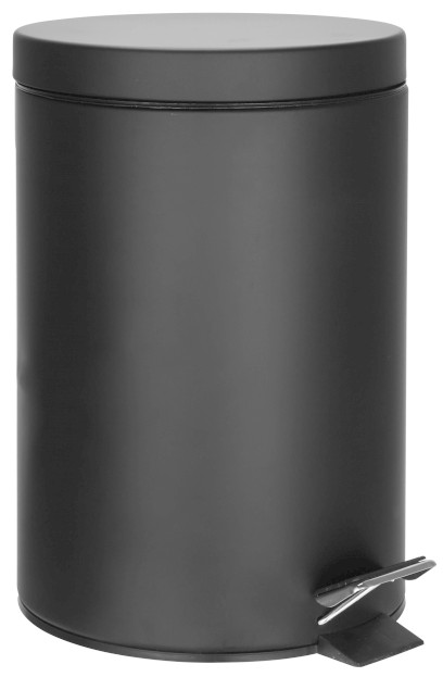 SIMPLE LINE odpadkový koš kulatý 12l, černá mat 26112