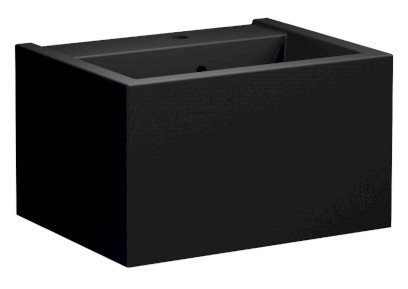 KANAAL keramické umyvadlo 60x46,5cm, černá mat 574031