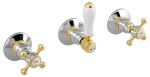 SET305-102 (32585) ANTEA podomítková sprchová baterie, 2 výstupy, chrom/zlato SET305-102