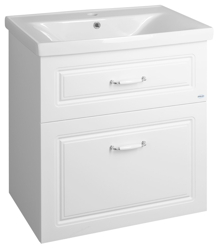 FAVOLO umyvadlová skříňka 67x72,5x44,6cm, bílá mat FV270