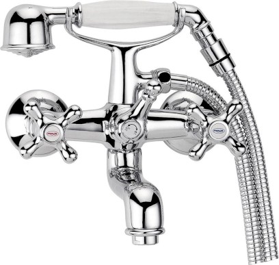 VICTORIA nástěnná vanová baterie kompletní, chrom VC10